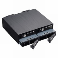 Unestech 2.5 Inch SATA Nas Storage Server Aluminium Alloy Hot Swap HDD Enclosure untuk Bay Drive Optik