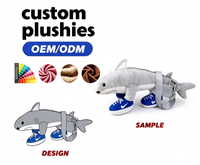 Sac à dos en peluche Requin Mignon et Doux pour Enfants – Sac de Transport Quotidien Personnalisé OEM/ODM
