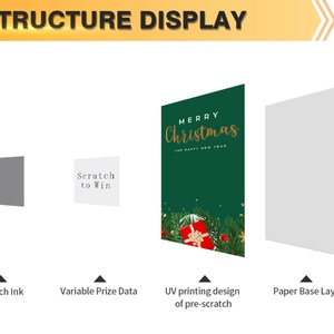 Free Design High Quality Beauty Care Business <b>Scratch</b> Ticket Custom Logo/Graphic Gift Cards <b>Scratch</b> Win Digital Printing - Product Image 5