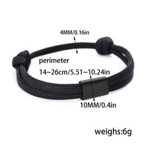 Pulsera de Cuerda Náutica Personalizada con Nombre, Grabado Láser en Acero Inoxidable, Regalo Personalizado Unisex para Hombre y Mujer - Product Image 2