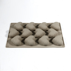 Heart Shape <b>Silicone</b> Cake Mold 12 Cavity <b>Baking</b> Mold For Chocolate Mousse Dessert Valentine's Day Use - Product Image 4