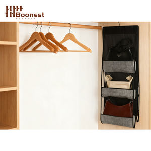 Bolsa de Armazenamento Impermeável para Parede com 3 Bolsos em Tecido Não Tecido PVC para Quarto, Guarda-Roupa Feminino, Bolsa de Mão, Saco Protetor contra Poeira - Product Image 4