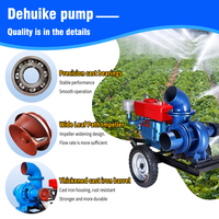 DEHUIKE pompe à eau spéciale d'étang d'irrigation agricole à haut débit pompes à eau diesel pour irrigation goutte à goutte pompe à débit mixte