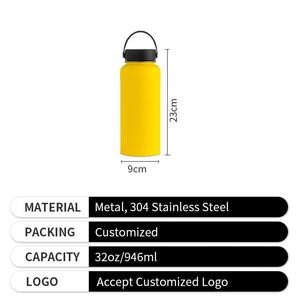 Bouteille d'eau de sport en acier inoxydable personnalisée, plusieurs couleurs, 500 ml, durable, portable, pour la randonnée - Product Image 4