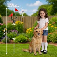 Lampes solaires Cardinal pour jardin, figurines d'oiseaux rouges, lampes solaires LED, piquets de jardin en fer, lumières décoratives parfaites pour la cour