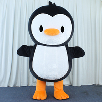 Costume de mascotte de pingouin en peluche gonflable personnalisé en usine pour la location d'Halloween, costume de mascotte de danse, location de costume de mascotte de pingouin dansant