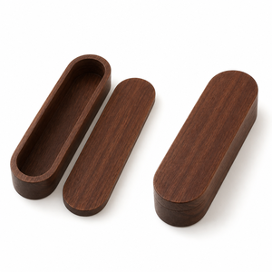 Lussuosa Scatola Porta Lima per Unghie per Gatti in Noce Nero con Logo Personalizzato, Coperchio Magnetico, Custodia Premium per Strumenti di Toelettatura per la Cura delle Unghie dei Gatti - Product Image 5
