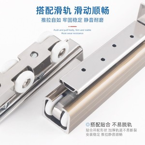 Rail de suspension en alliage d'aluminium extra épais pour porte coulissante, guide à roulettes, application générale - Product Image 4