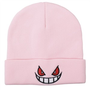 Sombrero de punto bordado de dibujos animados de Anime, gorros cálidos de Gengar para niños para Otoño Invierno, Navidad, Halloween, Pascua, Día de San Valentín - Product Image 5