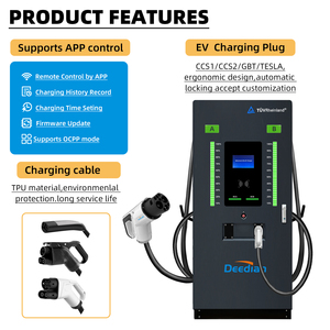แท่นชาร์จแบบตั้งพื้น 60/120/600 กิโลวัตต์ CCS2 GBT CCS1 Ocpp1.6J Wifi Ip54 หัวชาร์จคู่ สำหรับบริการชาร์จในพื้นที่เชิงพาณิชย์ - Product Image 4