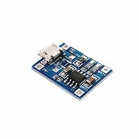 Lot de 10 cartes de charge TP4056 pour batterie lithium 18650, 5V 1A, interface Micro USB, référence 4056