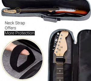 Étui de guitare imperméable, échantillon gratuit, adapté aux guitares pleine grandeur, avec bandoulière réglable, rembourré. - Product Image 5