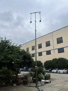 5.5m 6.5M 7.5m tùy chỉnh vệ tinh di động tự đứng ăng-ten cột khí nén trên cột an ninh chân máy - Product Image 2