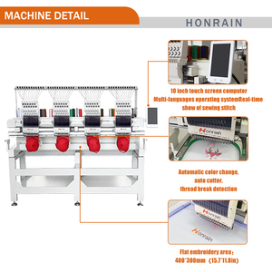 中国品牌全新 4 头工厂价数码电脑刺绣机，适用于帽子和 T 恤，9 针，2 年保修，全新 - Product Image 5