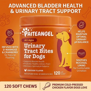 Complément pour Chiens pour les Voies Urinaires – Friandises Tendres à la Canneberge et D-Mannose – Soutien de la Vessie – Extrait de Canneberge – Équilibre du pH – Marque Privée – 120 unités - Product Image 1