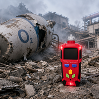 Détecteur de gaz oxygène pour secours d'urgence, moniteur O2, pompe d'aspiration, pour sites chimiques dangereux, antidéflagrant, étanche, anti-poussière, avec alarme