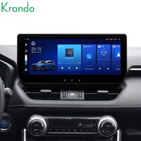 Lecteur multimédia automobile 12,3 pouces 8 cœurs avec GPS pour Toyota RAV4 2020-2025, CarPlay, vidéo, autoradio Android, lecteur DVD, autoradio stéréo