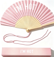 Promotion Éventail à main en bois 23 cm, durable, à nervures en bois naturel, idéal pour l'été, publicitaire, tendance et cadeau
