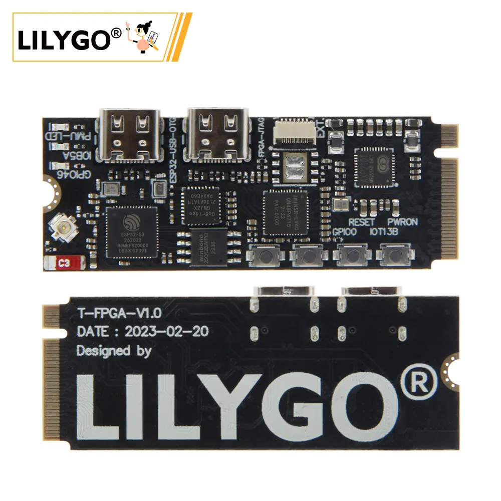 Placa-mãe programável Bluetooth Flash 16 MB Wi-Fi para Arduin LILYGO T-FPGA-V1.0 ESP32-S3 FPGA