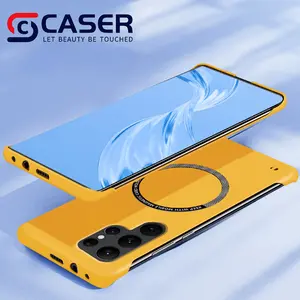 Super Fast Charging Strong Magnetic Mobile Phone Case Ultra-thin Borderless Matte Skin Feeling Phone Shell For Samsung S22 S23