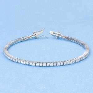 Bracelet tennis en moissanite glacée de style hip-hop, certifié GRA, livraison rapide XINGYUE, diamant testé, VVS, 2 mm, livraison rapide - Product Image 2
