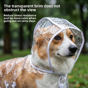 Impermeabile Riflettente Minimalista in EVA per Cani di Piccola e Media <span class=keywords><strong>Taglia</strong></span> con Cappuccio, Vendita all'Ingrosso - Product Image 2