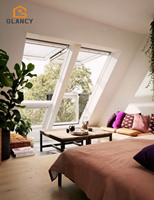 Fenêtres de toit personnalisées pour balcon, résistantes aux ouragans, insonorisées, étanches, en verre trempé double, fenêtres en aluminium, fenêtre de toit, lucarne