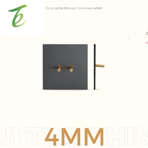 Avoir Prise Murale USB Grise Vintage 220V Europe FR avec Interrupteur à Levier Doré 1 Gang 2 Voies 16A Certifié CE Type 86 - Product Image 2