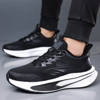 Chaussures de course respirantes avec amorti et plaque en carbone, baskets athlétiques légères pour activités de fitness masculines