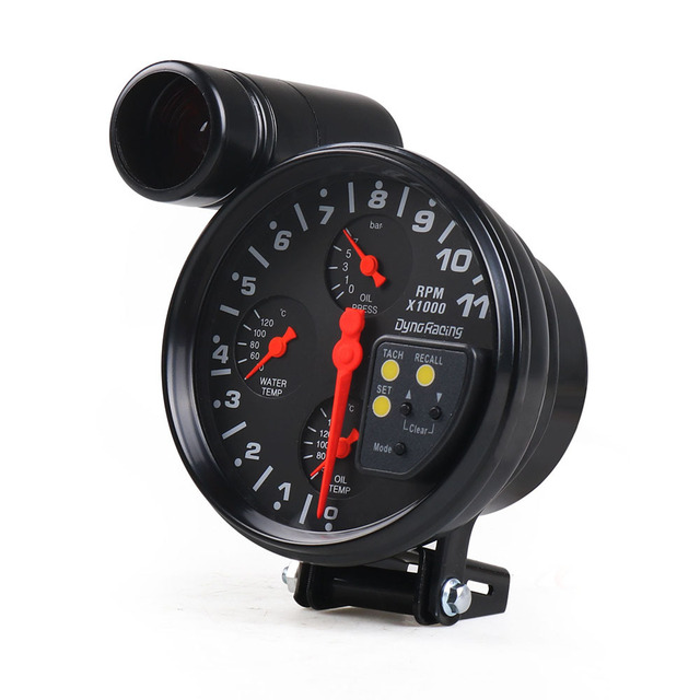 Speed + REV Counter 4 In1 GPS Speedometer 200km Tachometer 8000RPM Odometer Adjustable 127mm