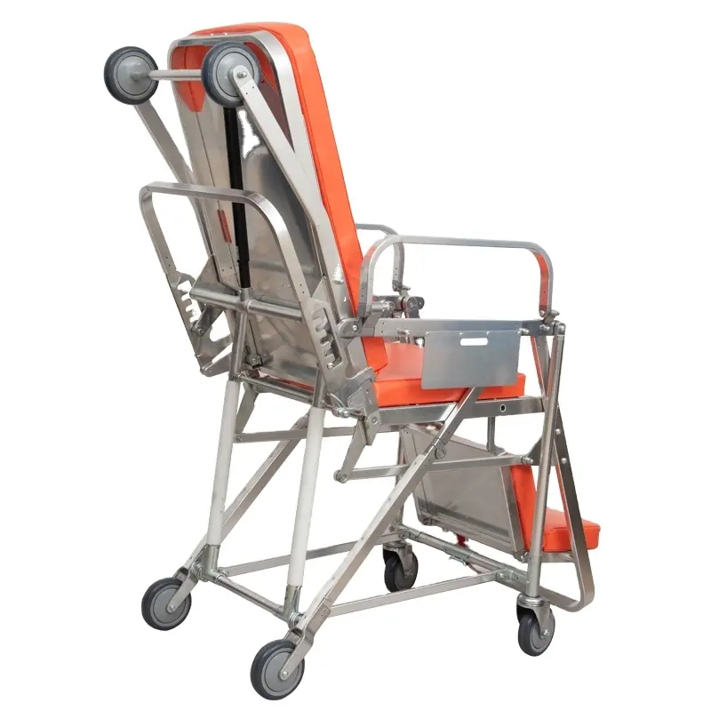 Cama de hospital de aluminio Plegable ligera Camilla de silla de emergencia Camilla de ambulancia ligera