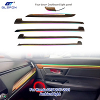 Pour Honda CRV 2017-2022, kit d'éclairage d'ambiance intérieur de voiture Glefon en gros, 64 couleurs, contrôle par application, 12V, Plug and Play, lampe d'ambiance