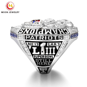 ANNEAUX DE CHAMPIONNAT BASKETBALL 2018 <span class=keywords><strong>SUPER</strong></span> LIII NOUVELLE ANGLETERRE PATRIOTS CHAMPIONSHIP <span class=keywords><strong>RING</strong></span> QUALITY SCHOOL TEAM CHAMPIONSHIP <span class=keywords><strong>RING</strong></span> - Product Image 3