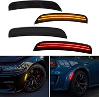 Für 2015 2016 2017 2018 2019 2020 2021 Dodge Charger Smoked Lens Front-und Hecks toß stange LED-Seiten markierung leuchte Amber & Red Lamp