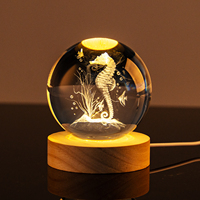 Boules de cristal gravées au laser 3D de 6 cm et 8 cm, vente en gros directe d'usine Small Bridge