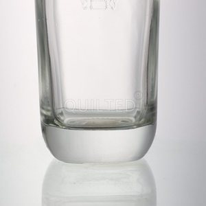 Custom Embossed Logo Premium Eco-friendly Cork Glass Bottles 50cl Square Transparent for Whisky Wine Spirit Liquor Vodka <strong>Tequila</strong> - Product Image 5