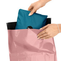 Kunden spezifisches Design Biologisch abbaubare Matte Poly Pack Mailer Kuriert aschen mit Logo für Kleidung