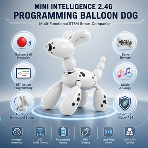 Mini Robot <span class=keywords><strong>Chien</strong></span> Ballon Intelligent 2.4G à Programmer, Nouveau Modèle, Jouet Électrique Intelligent pour Enfants, Télécommandé - Product Image 4