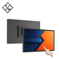 TC24-PC Pantalla Táctil Multicapacitiva de 1080P de 24 Pulgadas, Pantalla LED Comercial para Publicidad, Monitor de Pared