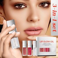 Hellokiss Fruit Pink Lipgloss Lip Plumper Gloss Transparent Oil Lip Glaze Nude Clear Custom Lip Glass Set