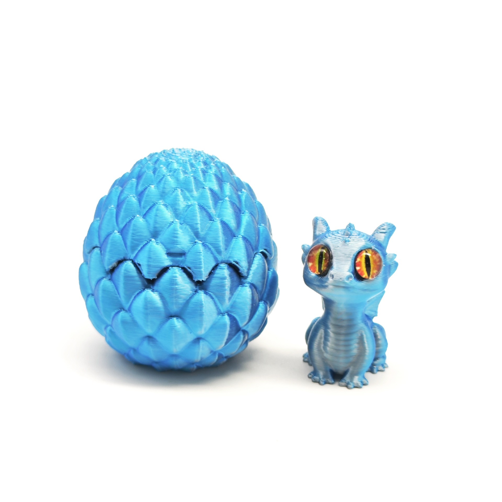 Azul Plata - Set Huevo de Dragón