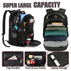 Du lịch Ba lô Đại Học bookbags máy tính xách tay ba lô với USB sạc cổng thân thiện với kinh doanh Thêm lớn 50L phù hợp với 17 inch OEM Unisex - Product Image 2
