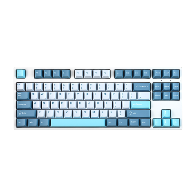 KC87 TKL Mechanical Gaming Keyboard Linear Silver Switch Programmable 87 Keys Compact Wireless Computer Keyboard for Windows Mac