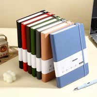 Carnet en cuir PU de haute qualité, personnalisable avec logo, impression personnalisée, couverture rigide, reliure cousue, agenda.