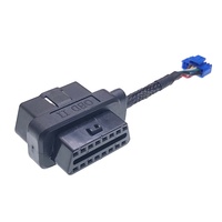 AOTAI-Cable de extensión OBD, adaptador macho y hembra, obd2, 1, 2, 2 uds.