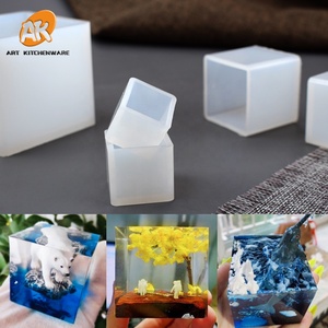 Stampi epossidici in Silicone 3D quadrati di dimensioni AK 6 per cubi di stampi per colata in resina per candele artigianali fai da te che fanno strumento di gioielli con stampi fatti a mano - Product Image 5