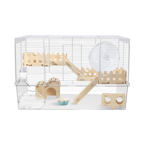 <span class=keywords><strong>Cage</strong></span> pour <span class=keywords><strong>hamster</strong></span> BUCATSTATE en plastique écologique à 3 niveaux pour petites races (rat nain syrien) comprend 8 accessoires (24.4 "L <span class=keywords><strong>X</strong></span> 13.8" W - Product Image 1