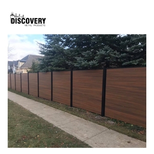 Recinzione in plastica di legno resistente al vento in lega di alluminio pannelli di recinzione compositi decorazione <span class=keywords><strong>woc</strong></span> per esterni - Product Image 5