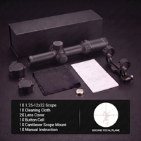Lunette de chasse Bowei 1.75-10X24 OEM SFP avec lentille optique HD, tube de 30 mm, viseur optique compact à illumination rouge