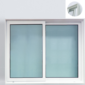 หน้าต่างบานเลื่อน uPVC Hoffen Plus ขนาด 150x110 ซม. กรอบสีขาว พร้อมมุ้งลวด หน้าต่างกระจกบานเลื่อน กันเสียง กันน้ำ จากประเทศไทย - Product Image 5